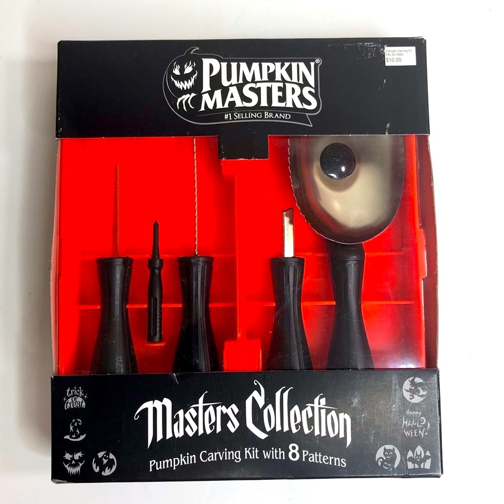 Pumpkin Carving Set with 8 Patterns